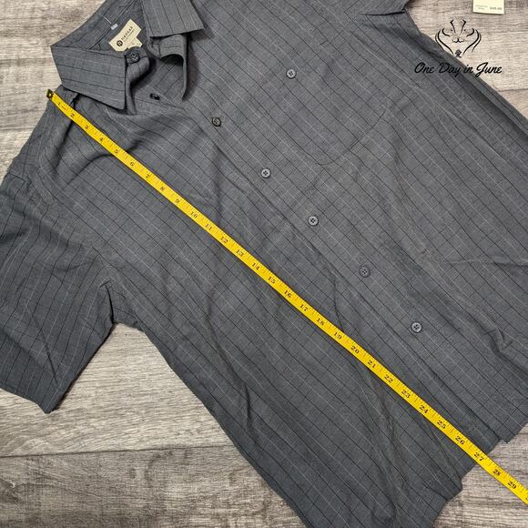 Haggar Short Sleeve Button Front Shirt Size S - Picture 4 of 5